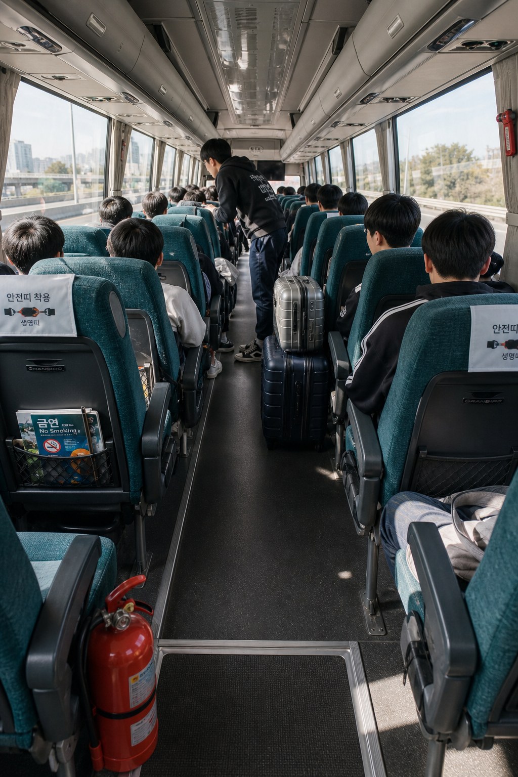 전세버스 실내