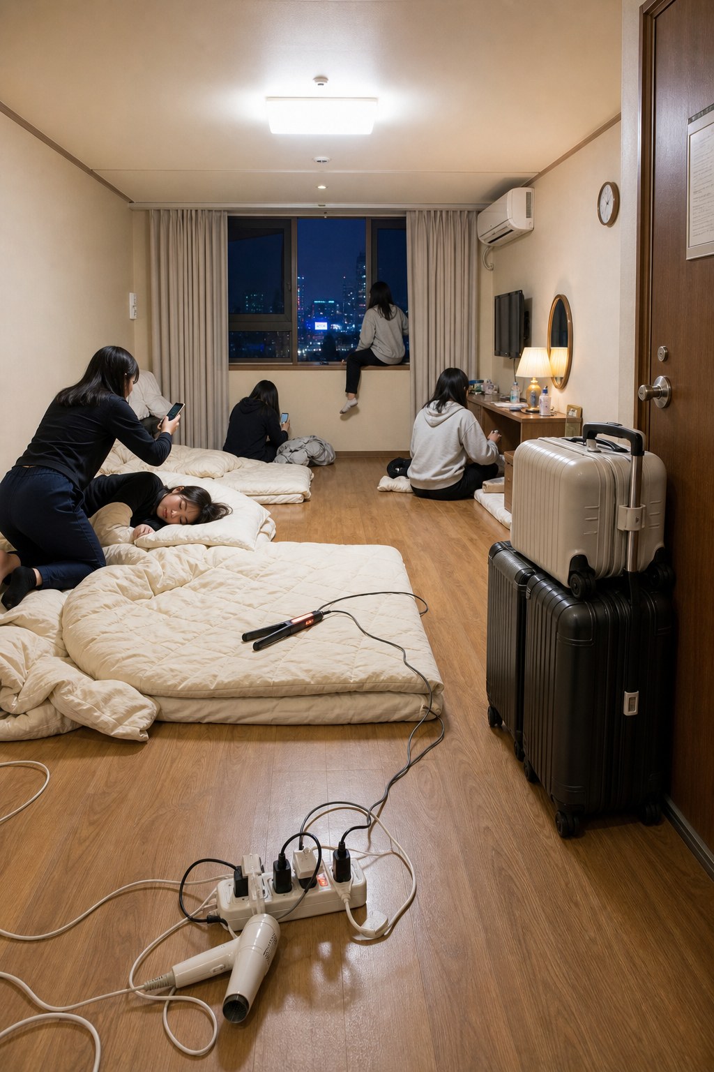 숙소 객실 야간