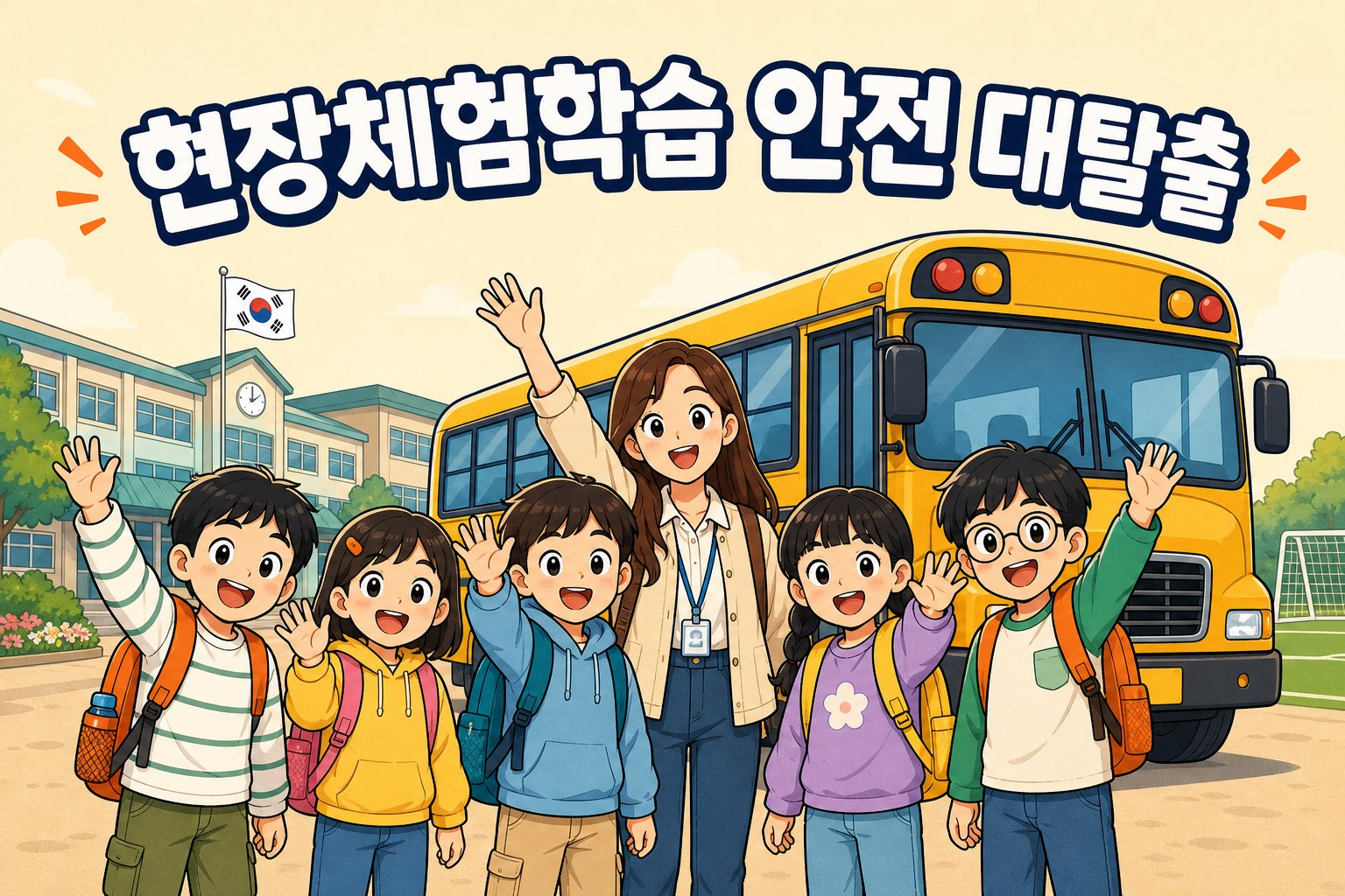 현장체험학습 안전 대탈출 표지