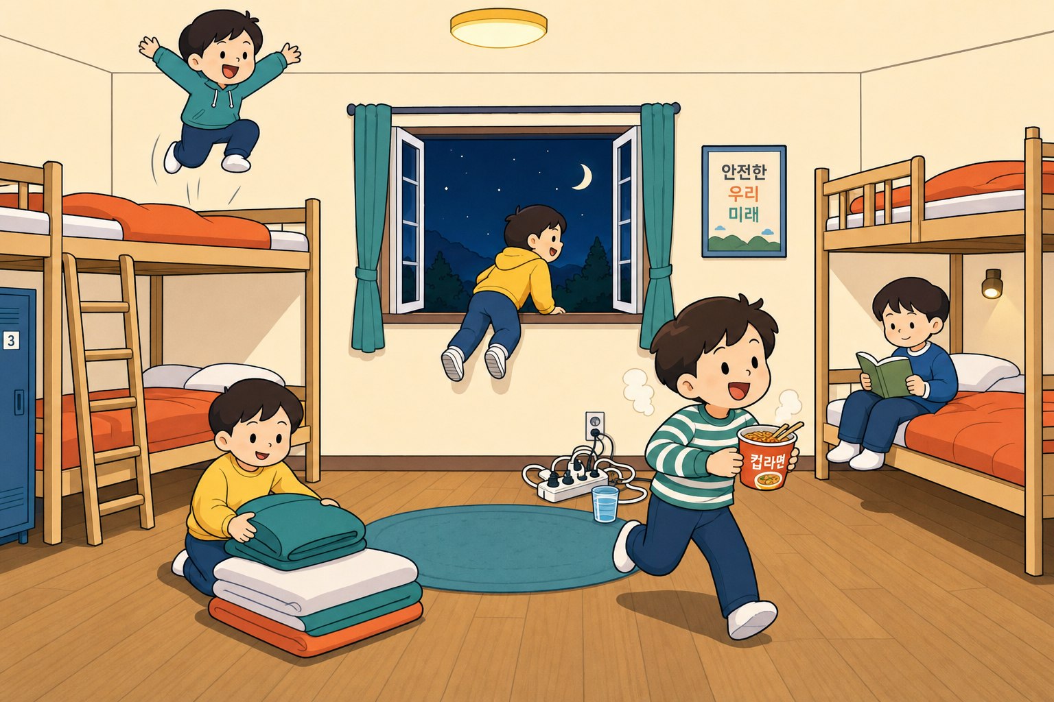 숙소 방 풍경